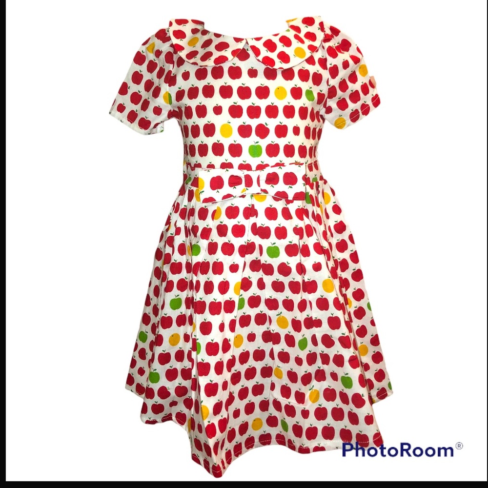 Le Bees Knees Friut Dot Toddler Girl Dress Size 2 New without tags